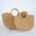 Beg Borong Vintage Bag Summer Handbags Handle Handle Shell Shell Bentuk Kertas Handbag Hands For Women